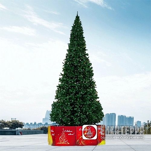 Альпийская искусственная уличная Елка, высота 3 метра, цвет зеленый